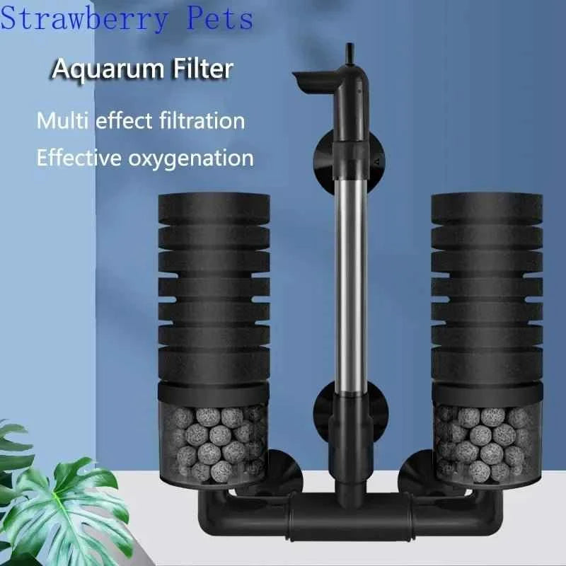 New Aquarium Filter for Aquarium Fish Tank Air Pump Skimmer Biochemical Sponge Filter Aquarium Bio Filters Filtro Aquario - Happy Tails