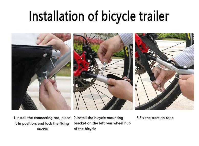 Dog Bike Trailers for Cycling Adventures Outdoor Pet Carriers Bike Tail Wagon Touring Bicycle Trailer for DogHappy TailsHappy Tails