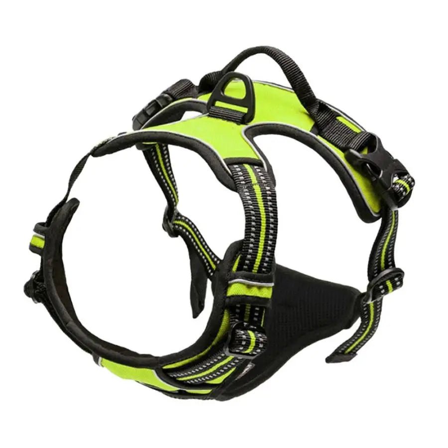No Pull Dog Harness Front Clip Heavy Duty Reflective Easy Control Handle for Large Dog WalkingHappy TailsHappy Tails