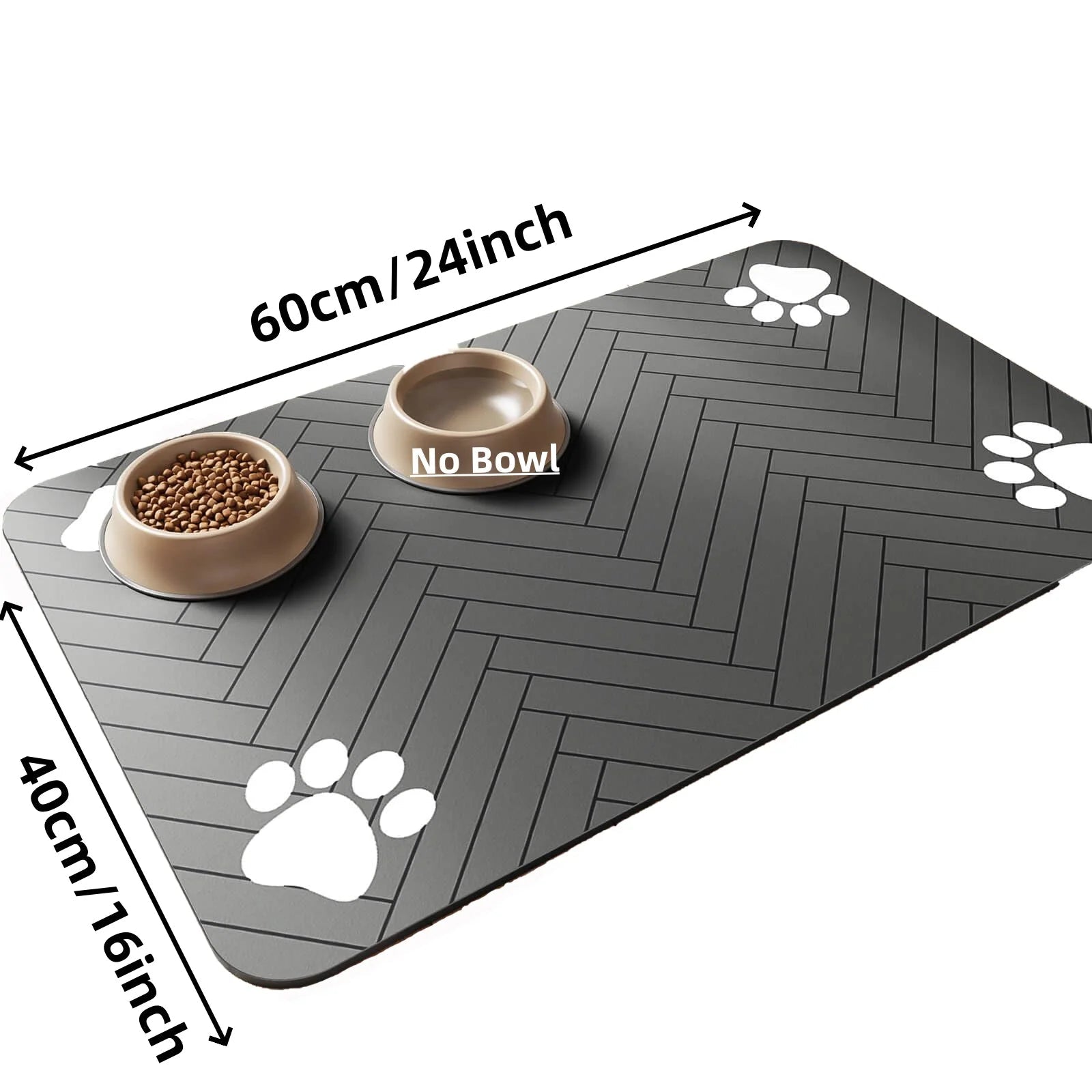 Waterproof Pet Feeding Mat - Absorbent, Quick Dry PlacematHappy TailsHappy Tails