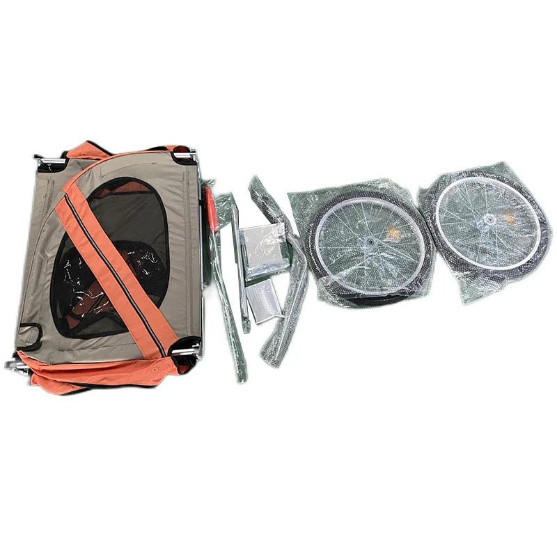 Dog Bike Trailers for Cycling Adventures Outdoor Pet Carriers Bike Tail Wagon Touring Bicycle Trailer for DogHappy TailsHappy Tails