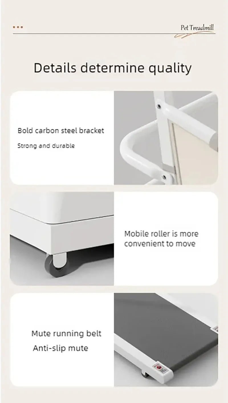 Dog treadmill, large, medium, small, dog, cat, universal animal, home use, sports training, walking machine, petHappy TailsHappy Tails