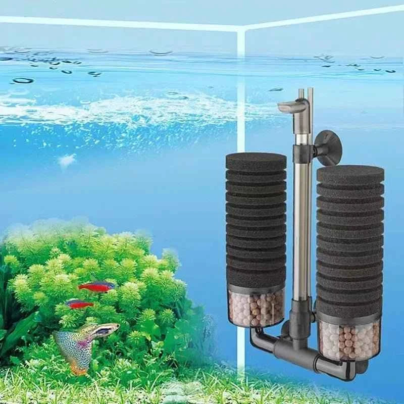New Aquarium Filter for Aquarium Fish Tank Air Pump Skimmer Biochemical Sponge Filter Aquarium Bio Filters Filtro Aquario - Happy Tails