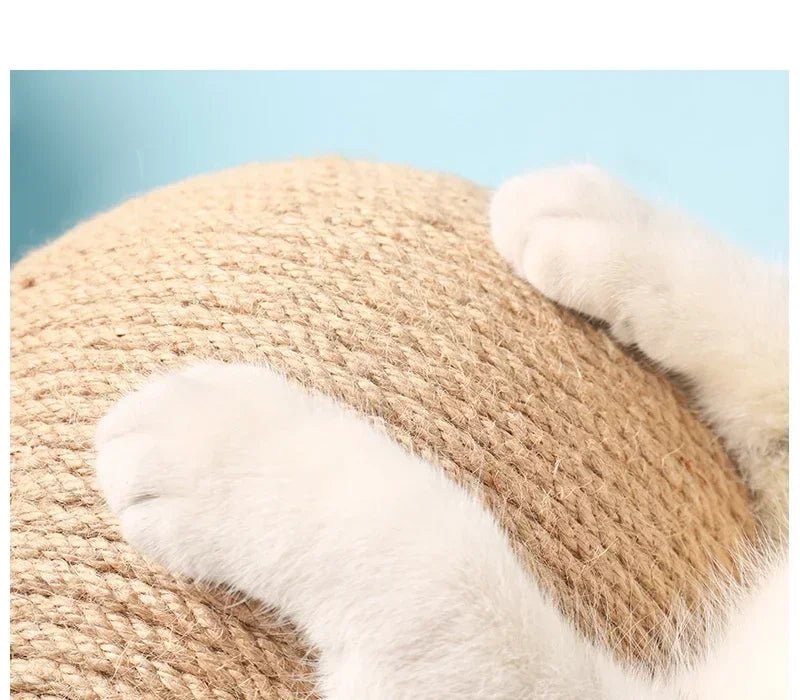 Cat Scratching Ball Wood Stand Pet Furniture Sisal Rope Ball Toys Kitten Climbing Scratcher Grinding Paws Scraper AccessoriesHappy TailsHappy Tails