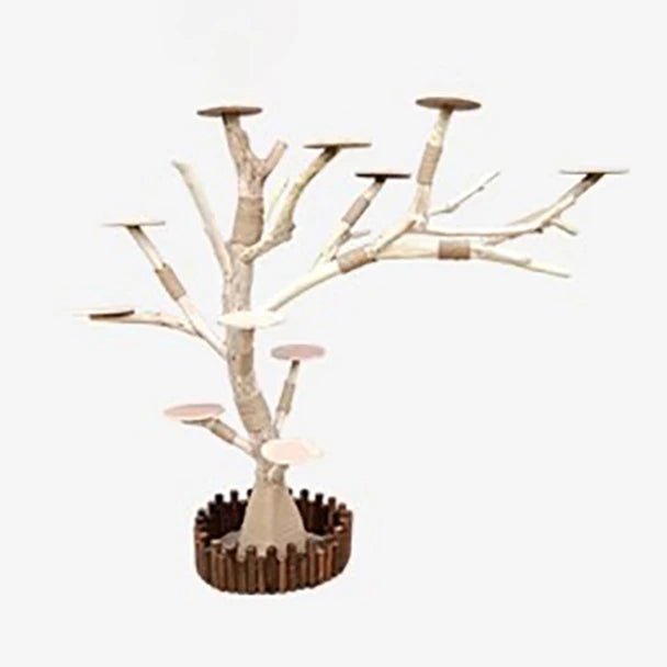 Cat Climbing Cat Nest Cat Tree Scratching Post Twine Solid Wood Pet Products Supplies Scratchers Furniture Multi - Level PlushHappy TailsHappy Tails