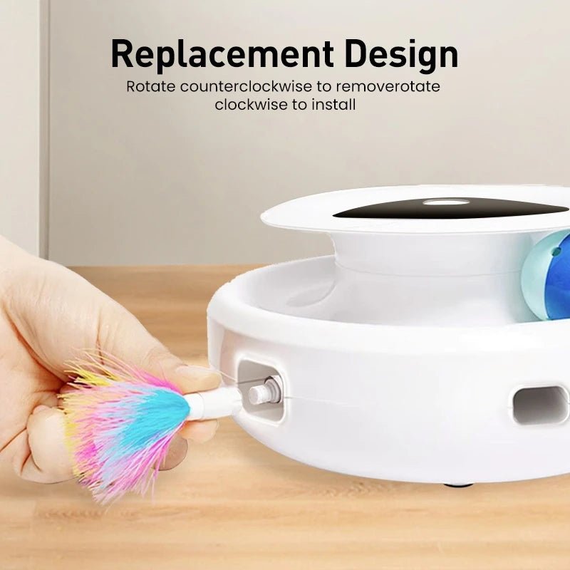 Interactive 2-in-1 Smart Cat Toy Set - Feather Fun Ball & More!Happy TailsHappy Tails