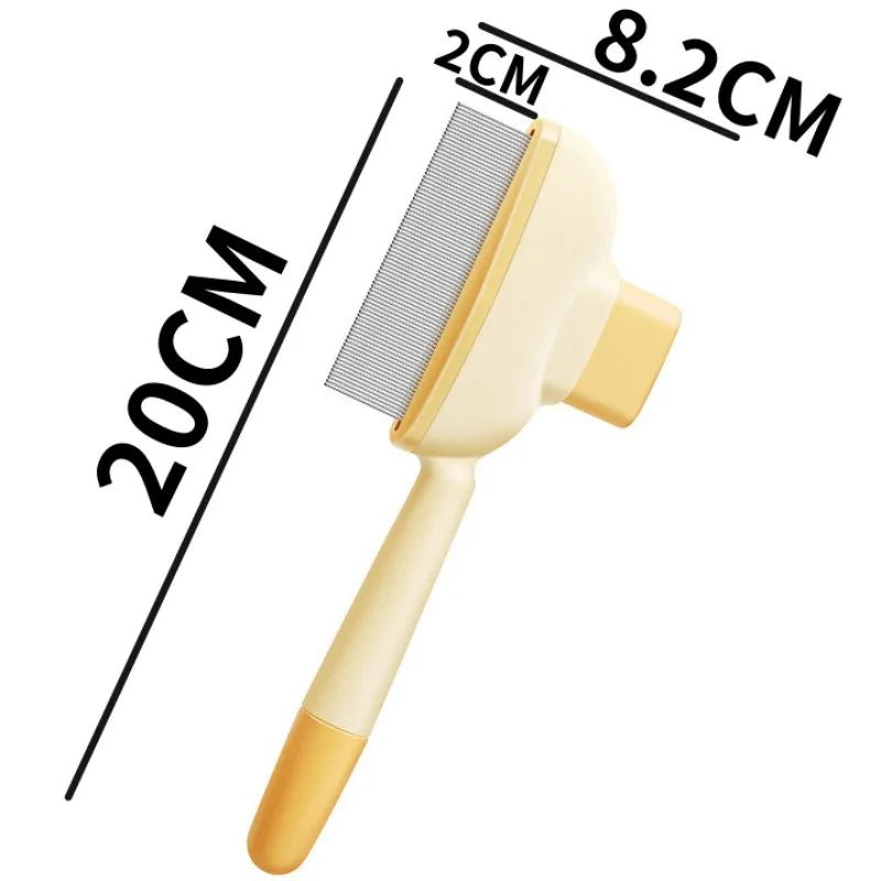 Dog Comb Pet Hair Remover One Button Dogs Brush Self - cleaning Cat Brush Massage Combs for Dog Grooming Brushes for Pet ProductsHappy TailsHappy Tails
