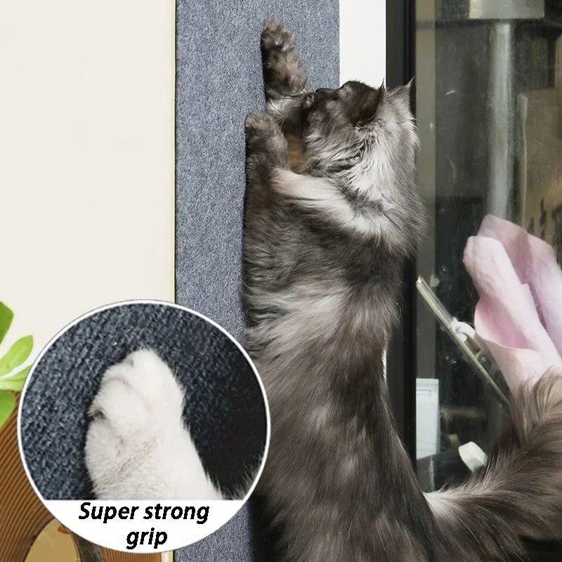 Cats Scratching Post Offers Wear Resistant Scraper Pad Climbing Stickers Scratcher Board Stick Wall Floor Cat Toys AccessoriesHappy TailsHappy Tails