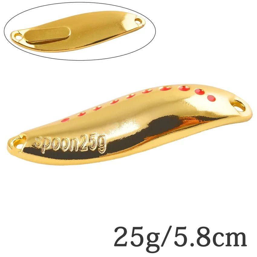 Metal Vib Leech Spinners Spoon Lures Set, 2.5g-30g - Fishing Tackle for Bass/Pike/PerchHappy TailsHappy Tails