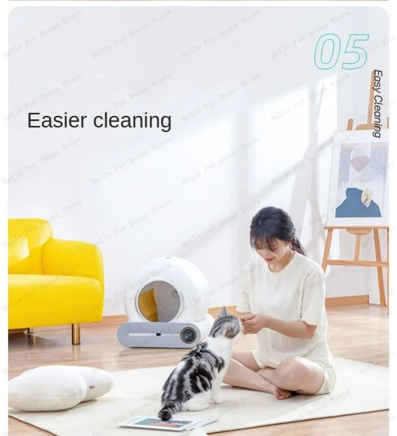 Fully Automatic Electric Large Cat Litter Box - Deodorizing & EnclosedHappy TailsHappy Tails