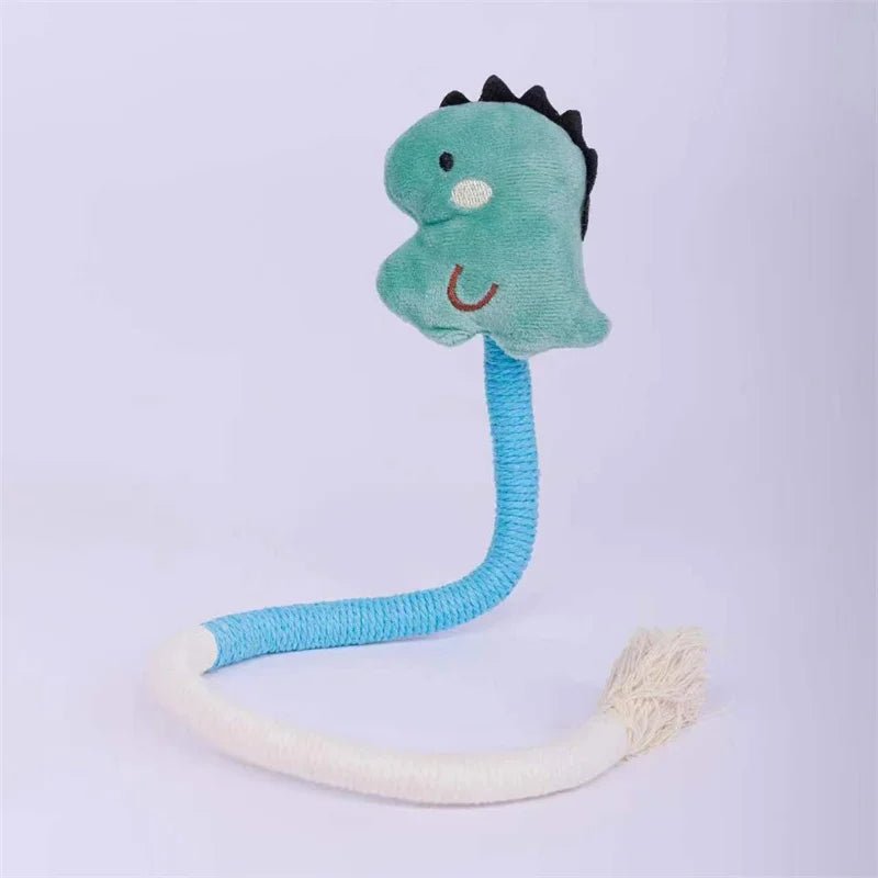 Cat Scratcher Rope Toy Cotton Rope Bite - resistant Chewing Toy Paw Claw Furniture Protector Scratching Toy Cat Puzzle Cute ShapeHappy TailsHappy Tails