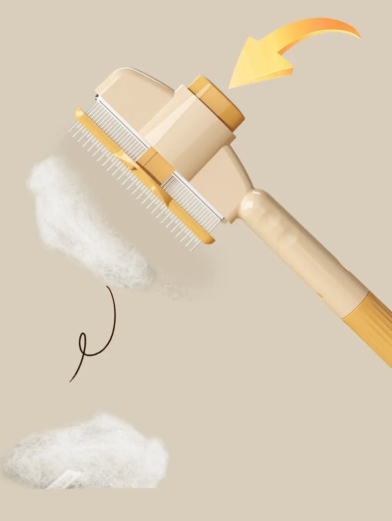 Dog Comb Pet Hair Remover One Button Dogs Brush Self-cleaning Cat Brush Massage Combs for Dog Grooming Brushes for Pet Products - Happy Tails