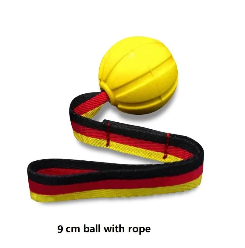 Dog Toy Balls On a Rope for Small Medium Large Dogs Chewers  Durable Interactive Ball for Training Dogs EVA Foam Ball Floats - Happy Tails