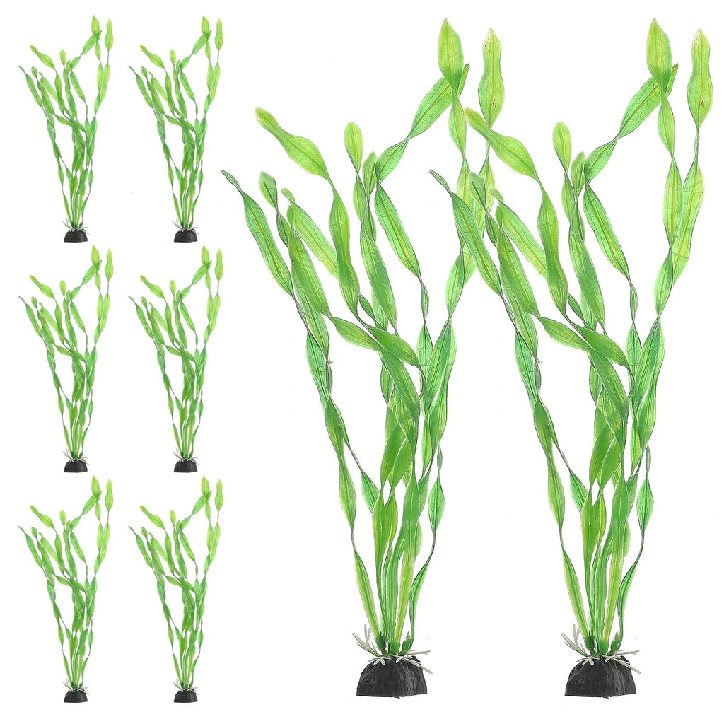 10Pcs Aquarium Plants Artificial Seaweed Plastic Plants Fish Tank Decoration Artificial Aquarium Accessories Fish Tank Supplies - Happy Tails