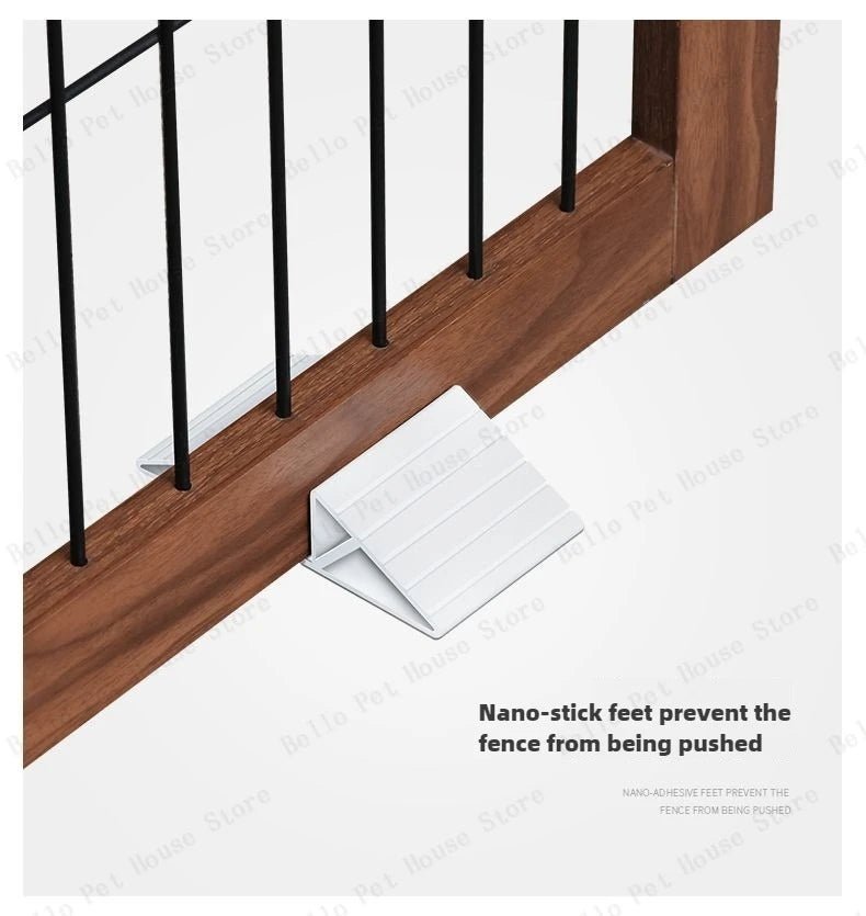 Wooden Pet Fence Dog Fence Freely Combinable Pet Isolation Door Indoor Foldable Dog Cage for Small and Medium Dogs Pet SuppliesHappy TailsHappy Tails