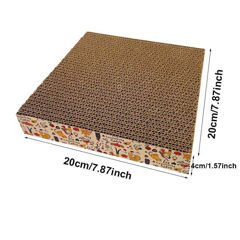 Cat Toys Pet Cat Scratching Board Corrugated Cardboard Pad Grinding Nails Interactive Protecting Furniture Cats Scratcher ToyHappy TailsHappy Tails