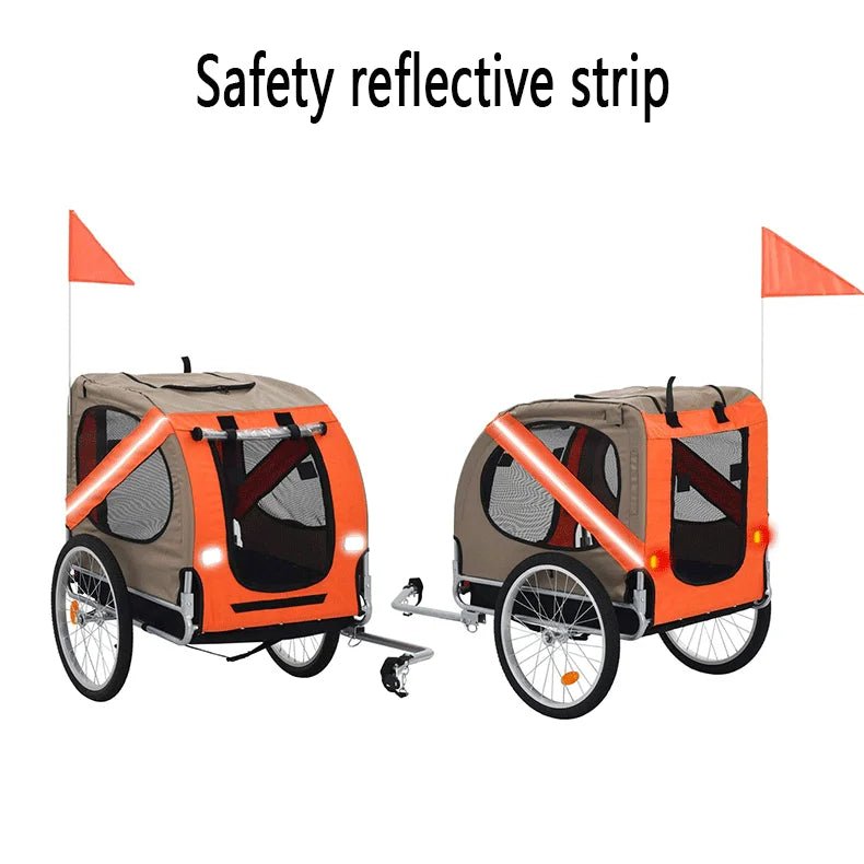 Dog Bike Trailers for Cycling Adventures Outdoor Pet Carriers Bike Tail Wagon Touring Bicycle Trailer for DogHappy TailsHappy Tails