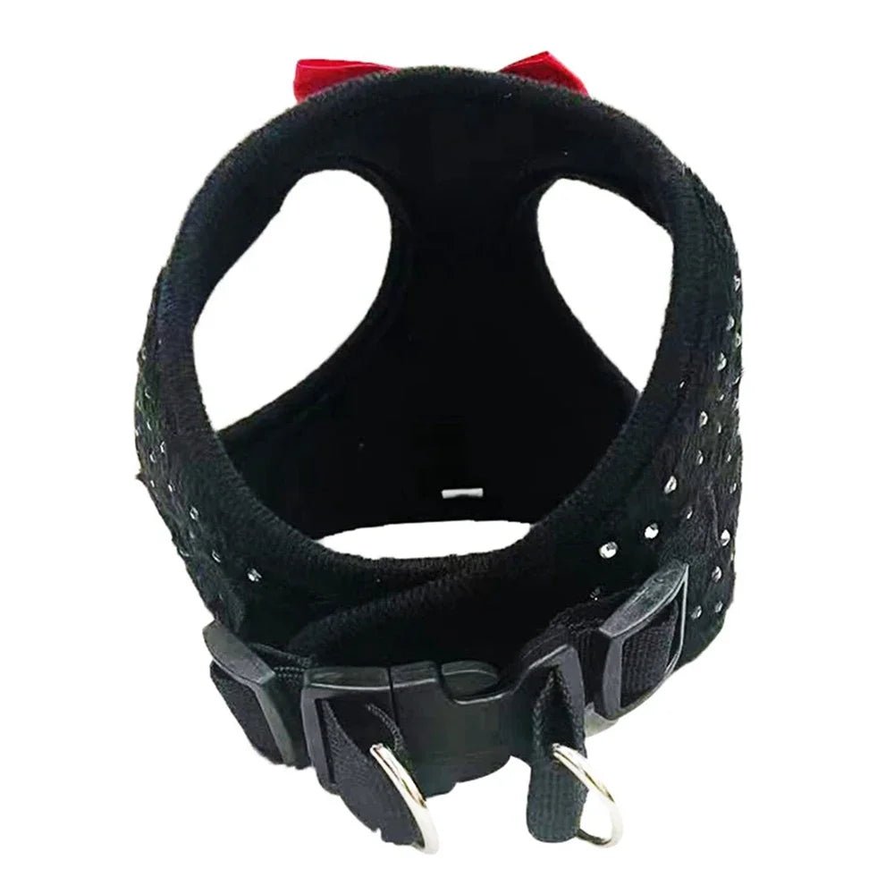 Dog Harness  For Small Medium Dogs Cat Hiking Adjustable Puppy Leash Soft Breathable Harness Vest Chihuahua Pug Pet Supplies - Happy Tails