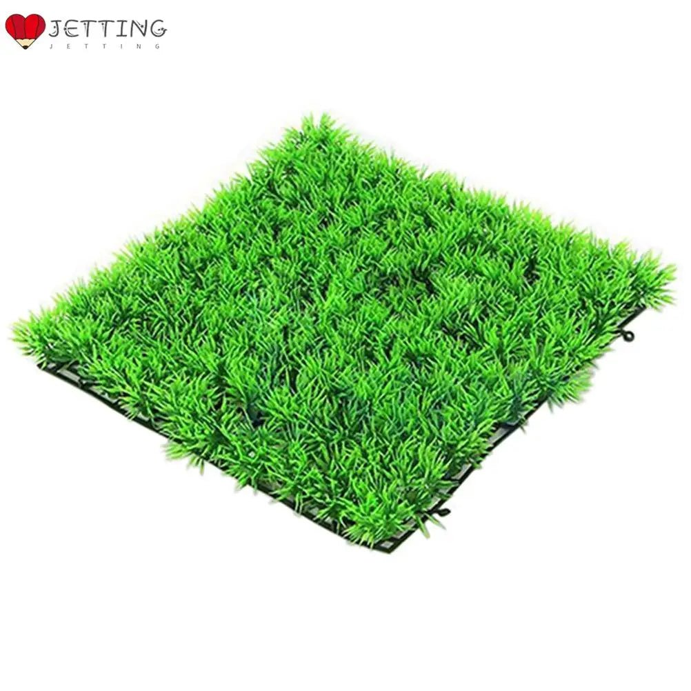 Aquarium Ornaments Artificial Water Plastic Green Grass Plant Lawn Aquatic Aquarium Fish Tank Decor - Happy Tails