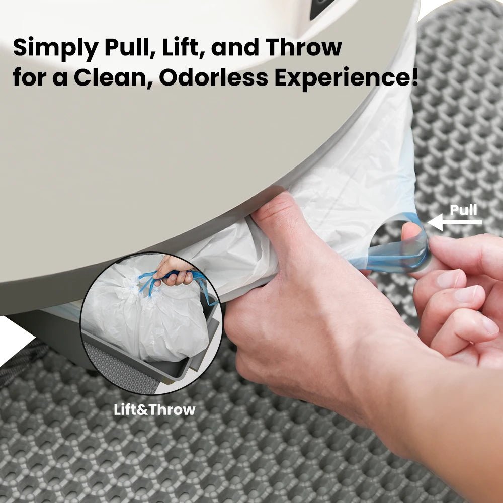 Smart Self-Cleaning Cat Litter Box with WIFI Control and MatHappy TailsHappy Tails