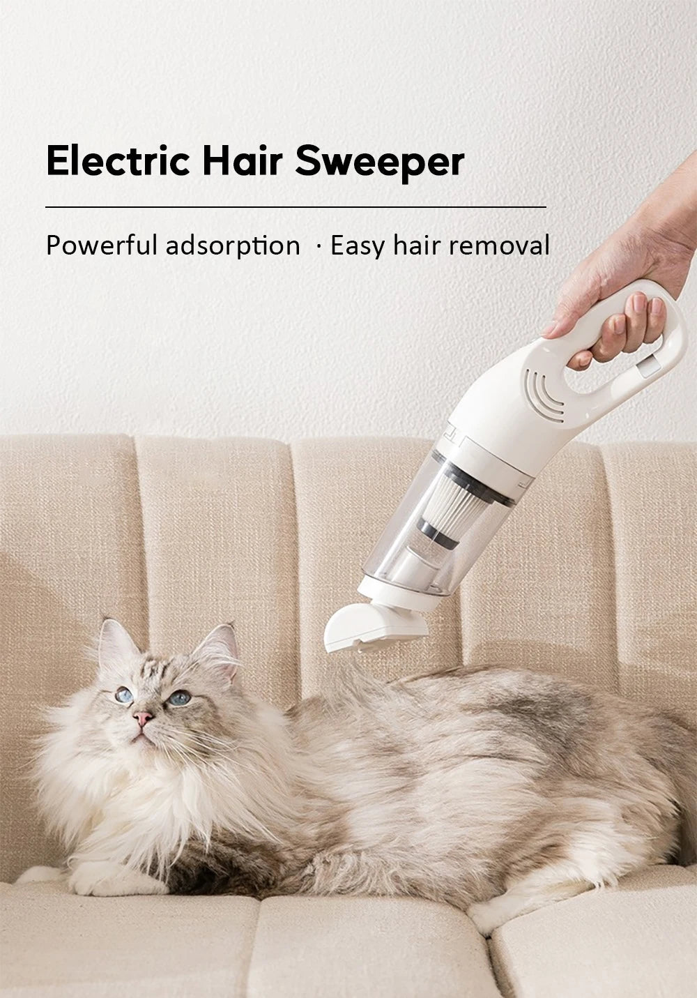 Portable Pet Hair Vacuum Cleaner 12000Pa SuctionHappy TailsHappy Tails