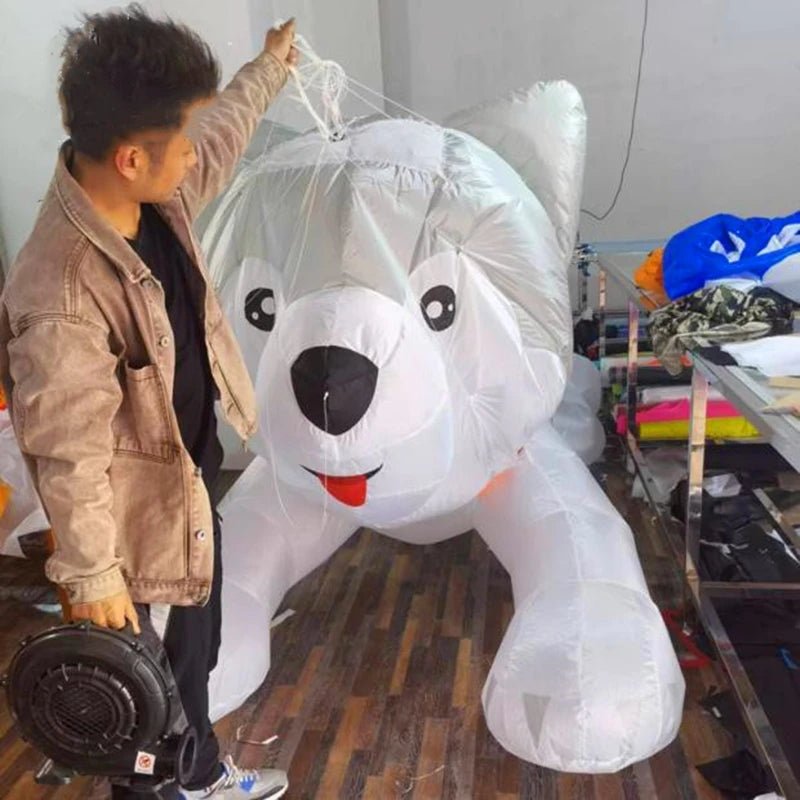 Free shippingdog kite pendant inflatable kite trompo de madera basta juego de mesa spinning boy rope outdoor games flying birdHappy TailsHappy Tails