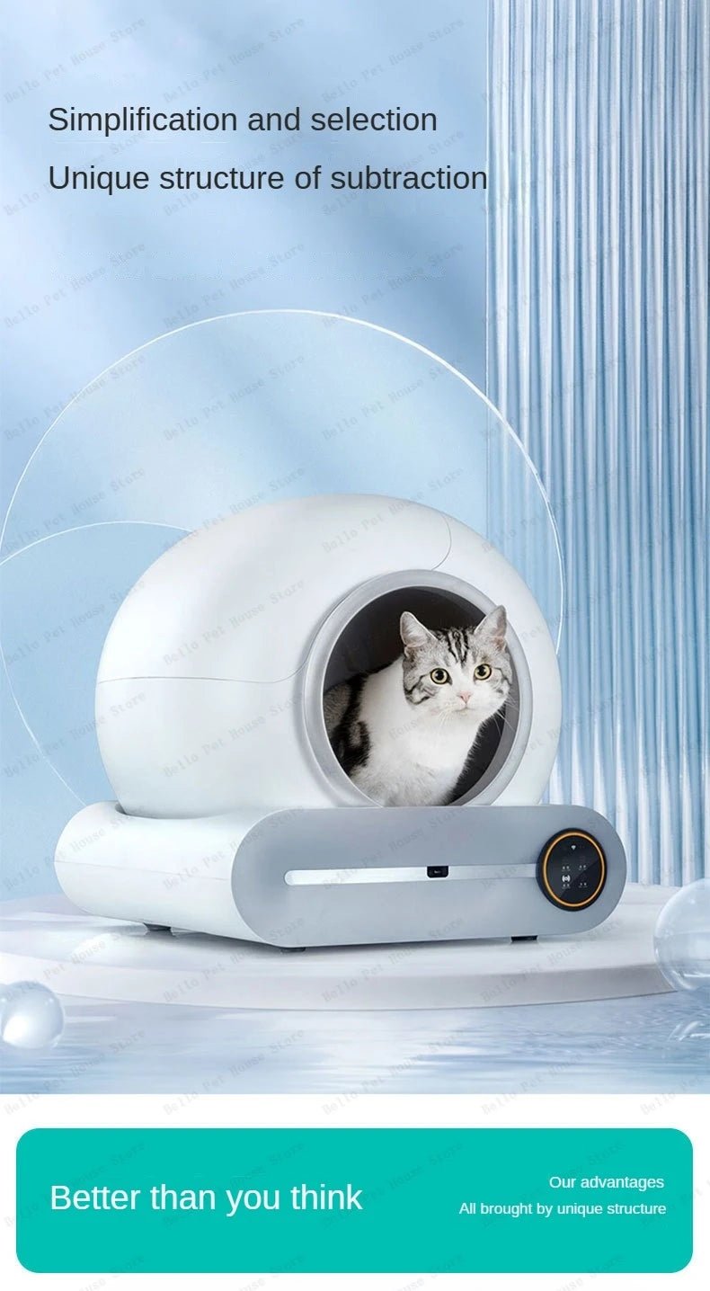 Fully Automatic Electric Large Cat Litter Box - Deodorizing & EnclosedHappy TailsHappy Tails