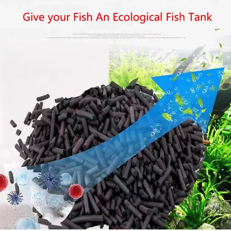 Aquarium Filter Activated Carbon Biological Filter Filtration for Fish Tank Aquarium Filter Accessories - Happy Tails