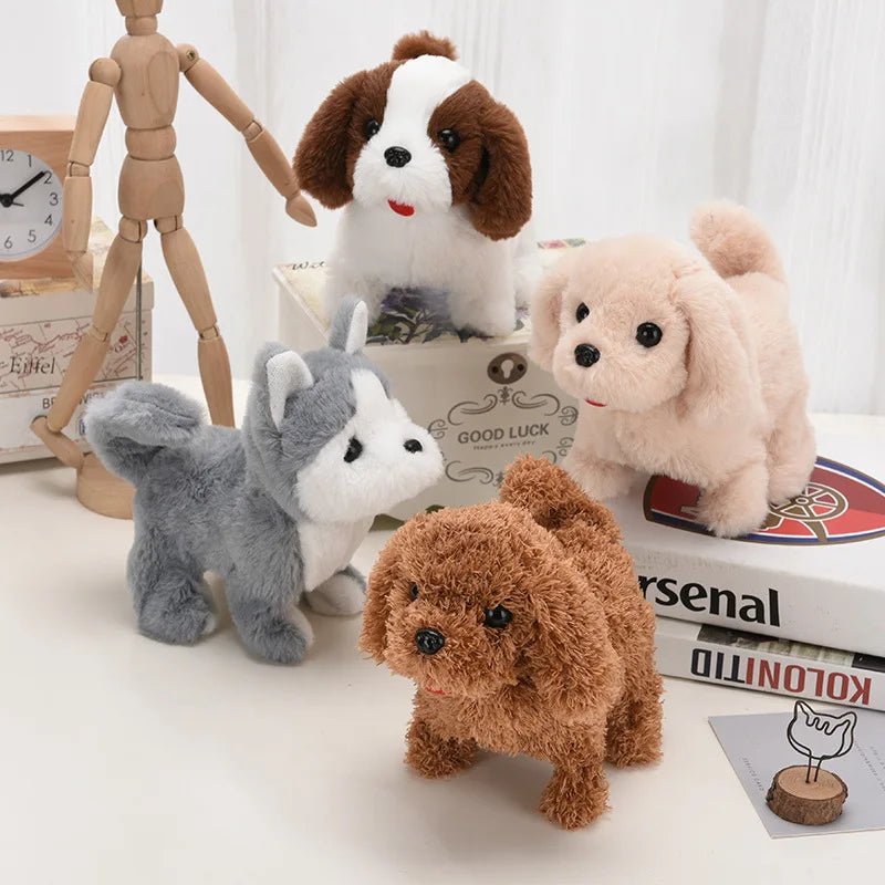 Baby Toy Dogs That Walks and Barks Tail Wagging Plush Interactive Electronic Pets Puppy Montessori Toys for Girls Toddlers KidsHappy TailsHappy Tails