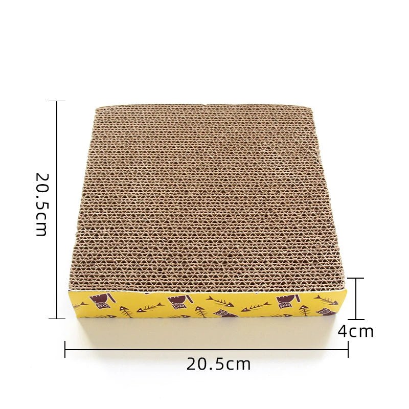 Cat Toys Pet Cat Scratching Board Corrugated Cardboard Pad Grinding Nails Interactive Protecting Furniture Cats Scratcher Toy - Happy Tails