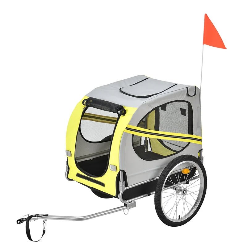 Dog Bike Trailers for Cycling Adventures Outdoor Pet Carriers Bike Tail Wagon Touring Bicycle Trailer for DogHappy TailsHappy Tails