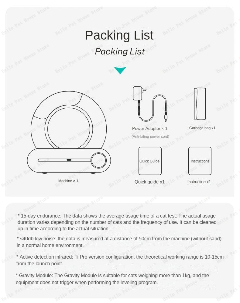 Fully Automatic Electric Large Cat Litter Box - Deodorizing & EnclosedHappy TailsHappy Tails