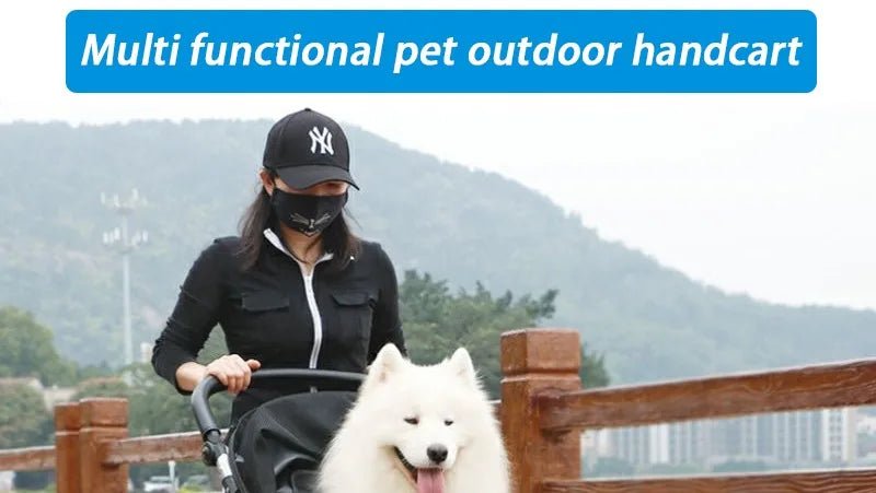 Foldable Dog Strollers 35KG Medium Luxury Dog Strollers Designer Cute Travel Outdoors Dogs Stroller Cheap Portable Pet SuppliesHappy TailsHappy Tails