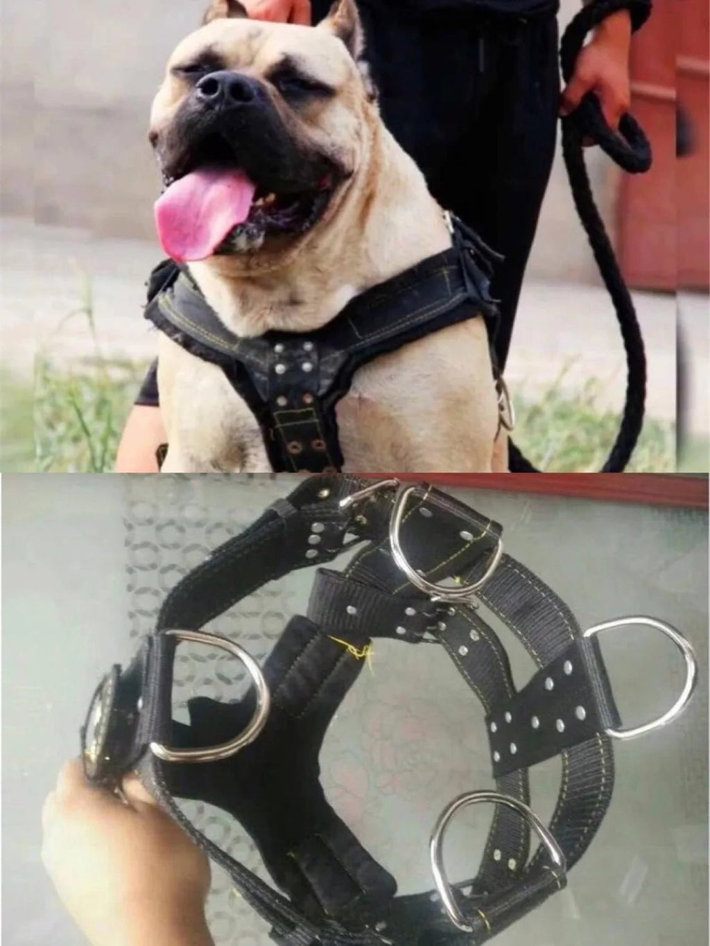 Dog Harness For Large Dog,Pit Bull Dog Harness Large Dog Collar Wholesale Leash Dog Vest Collar Fashion Pet Products Accessories - Happy Tails