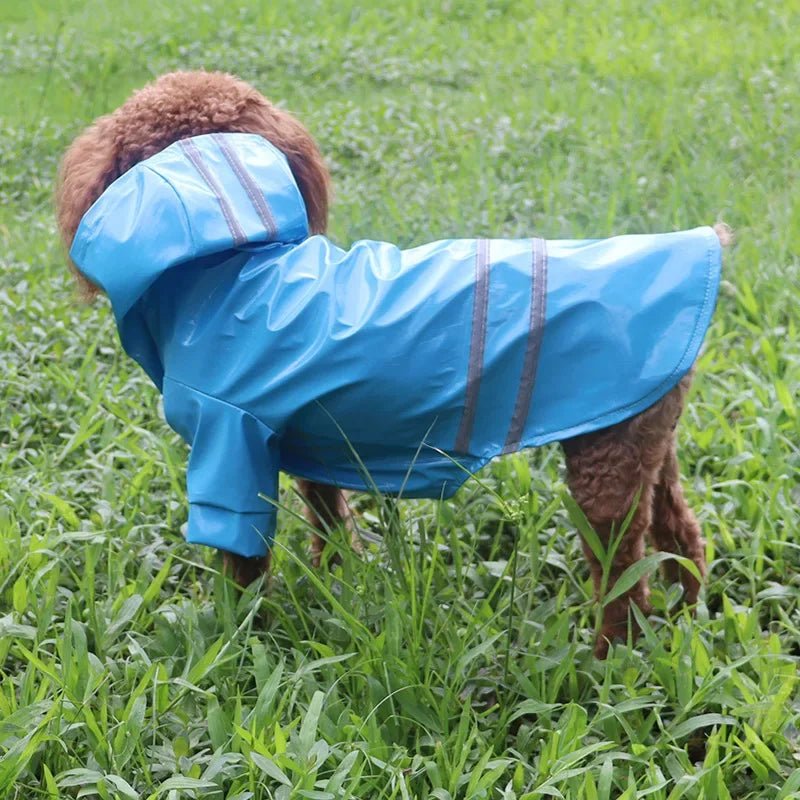 Dog Clothes, Waterproof Jackets, Hooded Raincoats with Reflective Strip, Outdoor Breathable Clothes for PuppiesHappy TailsHappy Tails