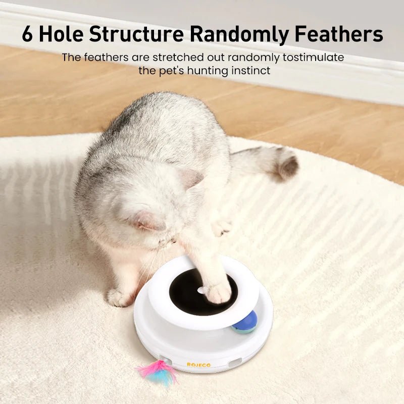 Interactive 2-in-1 Smart Cat Toy Set - Feather Fun Ball & More!Happy TailsHappy Tails
