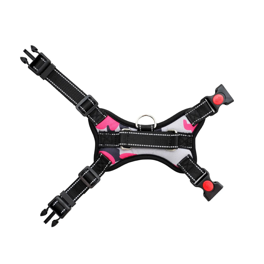 Saddle Dog Harness Reflective Adjustable Pet Harness No Pull Walking Training Small Medium Large Big Dogs Chest Strap Product - Happy Tails