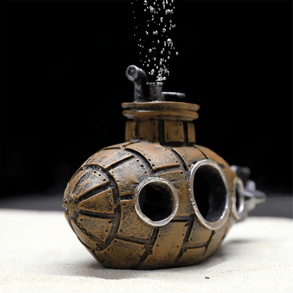 A19F-Aquarium Decorative Fish Tank Decorative Housing Ornaments Submarine Fish Tank Landscaping Breeding House Spawning A - Happy Tails