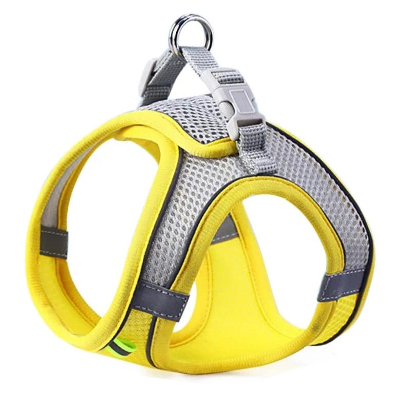 Cat Dog Harness Vest Chest Rope Set Reflective Breathable Adjustable Pet Harness for Small Medium Dogs Outdoor Walking - Happy Tails