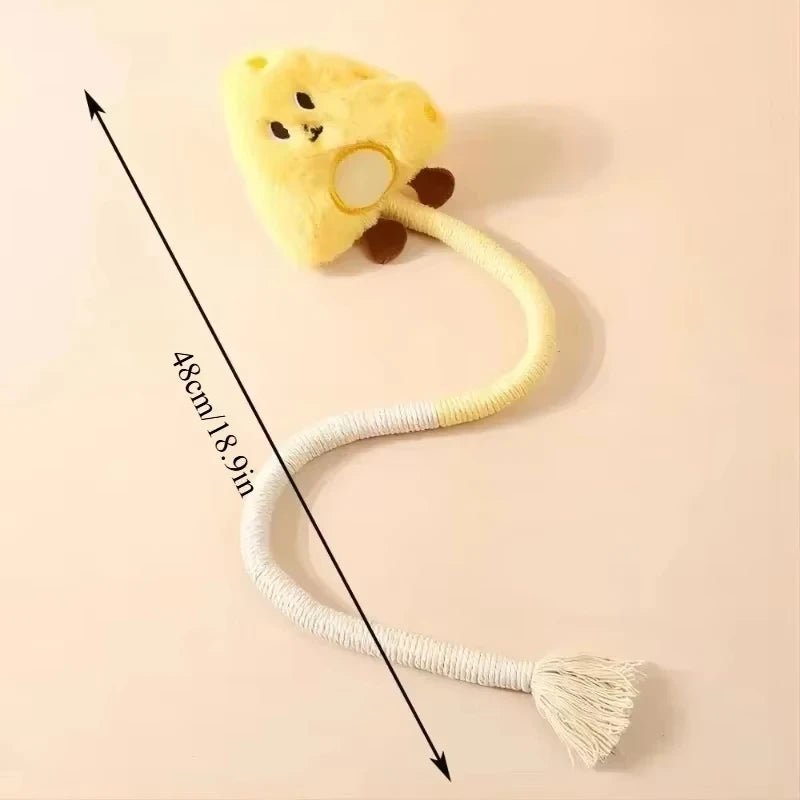 Cat Scratcher Rope Toy Cotton Rope Bite-resistant Chewing Toy Paw Claw Furniture Protector Scratching Toy Cat Puzzle Cute Shape - Happy Tails