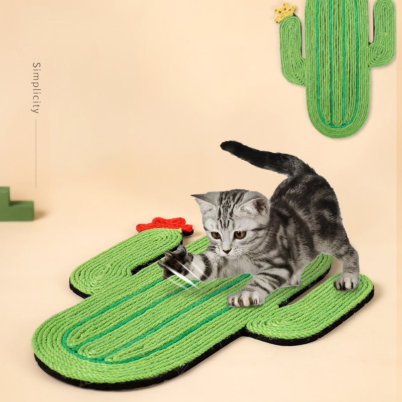 Cat Scratch Board, Cactus Style Anti Cat Scratch Grinding Claw Board, Hanging Cat Scratch Pad, Cat Toys That Do Not Shed DebrisHappy TailsHappy Tails