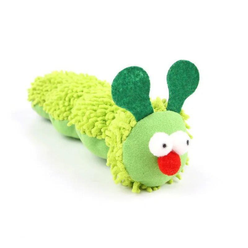 Cat plush toy pet amusing cat to relieve boredom interactive scratch - resistant and bite - resistant green animal toyHappy TailsHappy Tails