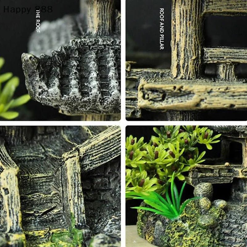 Resin Aquarium Ornament – Realistic Simulation Decoration For Fish Tank Landscaping And Aquatic Habitat Enhancement - Happy Tails