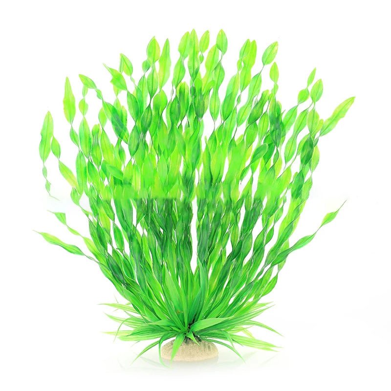13/23/32/36/40cm Aquarium Artificial Plants  Underwater Green Fake Water Grass Aquatic Plastic Plants Fish Tank Decoration - Happy Tails
