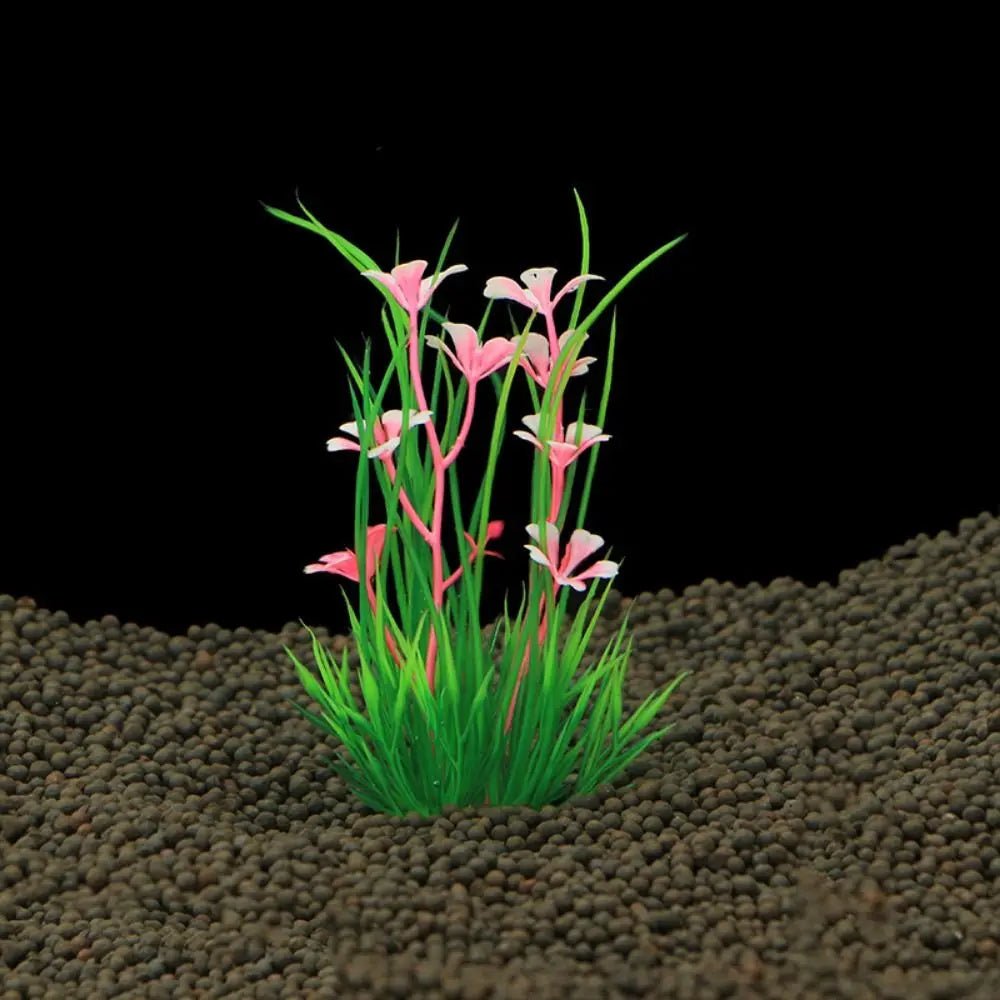Aquarium Accessories 13cm Artificial Aquarium Plants Green Simulation Aquatic Green Plant Plastic Water Weeds Ornament Fish TankHappy TailsHappy Tails