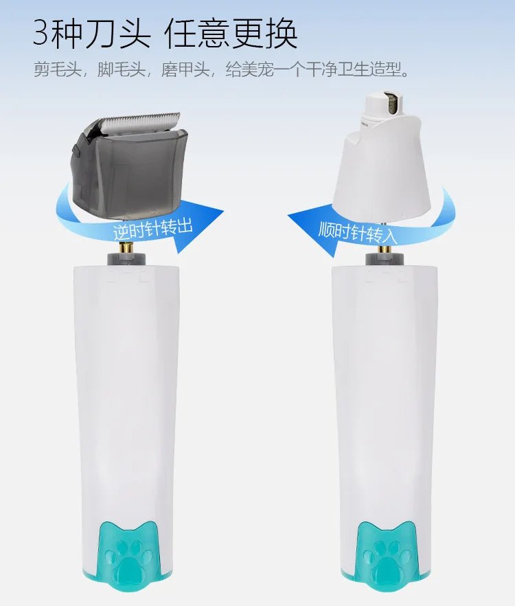 New 7 - in - 1 ABS Pet Grooming Kit for Dogs & Cats: Vacuum, Shave, Groom, Cut & CombHappy TailsHappy Tails