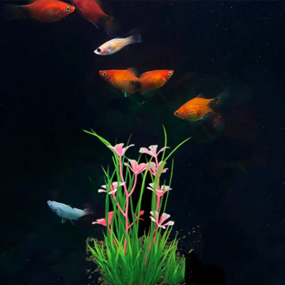 Aquarium Accessories 13cm Artificial Aquarium Plants Green Simulation Aquatic Green Plant Plastic Water Weeds Ornament Fish Tank - Happy Tails