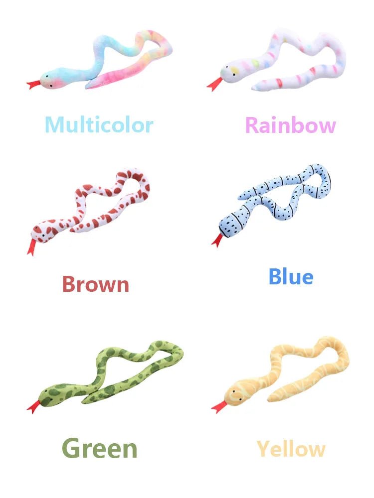 Cat Snakes Toy Kitten Catnip Toys Interactive Cat Teething Chew Toy Plush Stuffed Toy Gift For Cat Pet AccessoriesHappy TailsHappy Tails