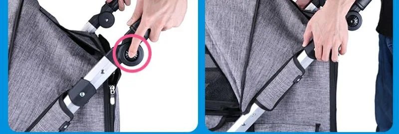 Foldable Dog Strollers 35KG Medium Luxury Dog Strollers Designer Cute Travel Outdoors Dogs Stroller Cheap Portable Pet SuppliesHappy TailsHappy Tails