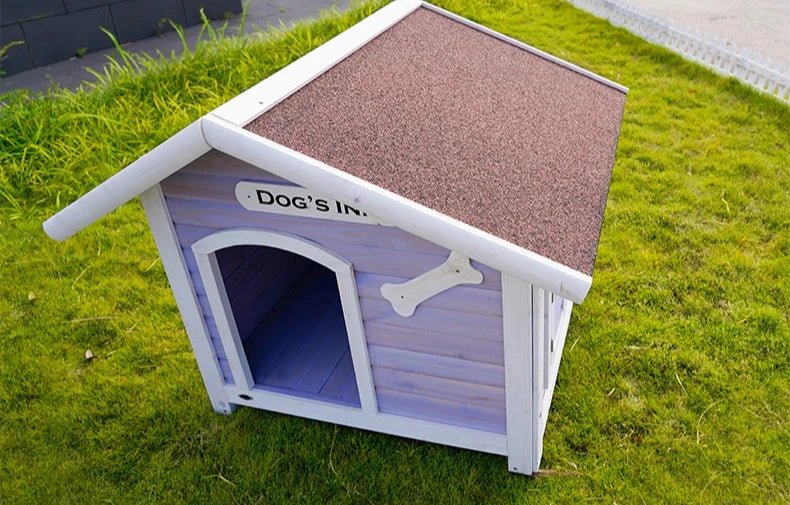 Solid Wood Dog House Large Outdoor Dog House Pet Dogs Park Pets Puppy Bed's Dogs Kennel Crate Little Houses and Rooms for LivingHappy TailsHappy Tails
